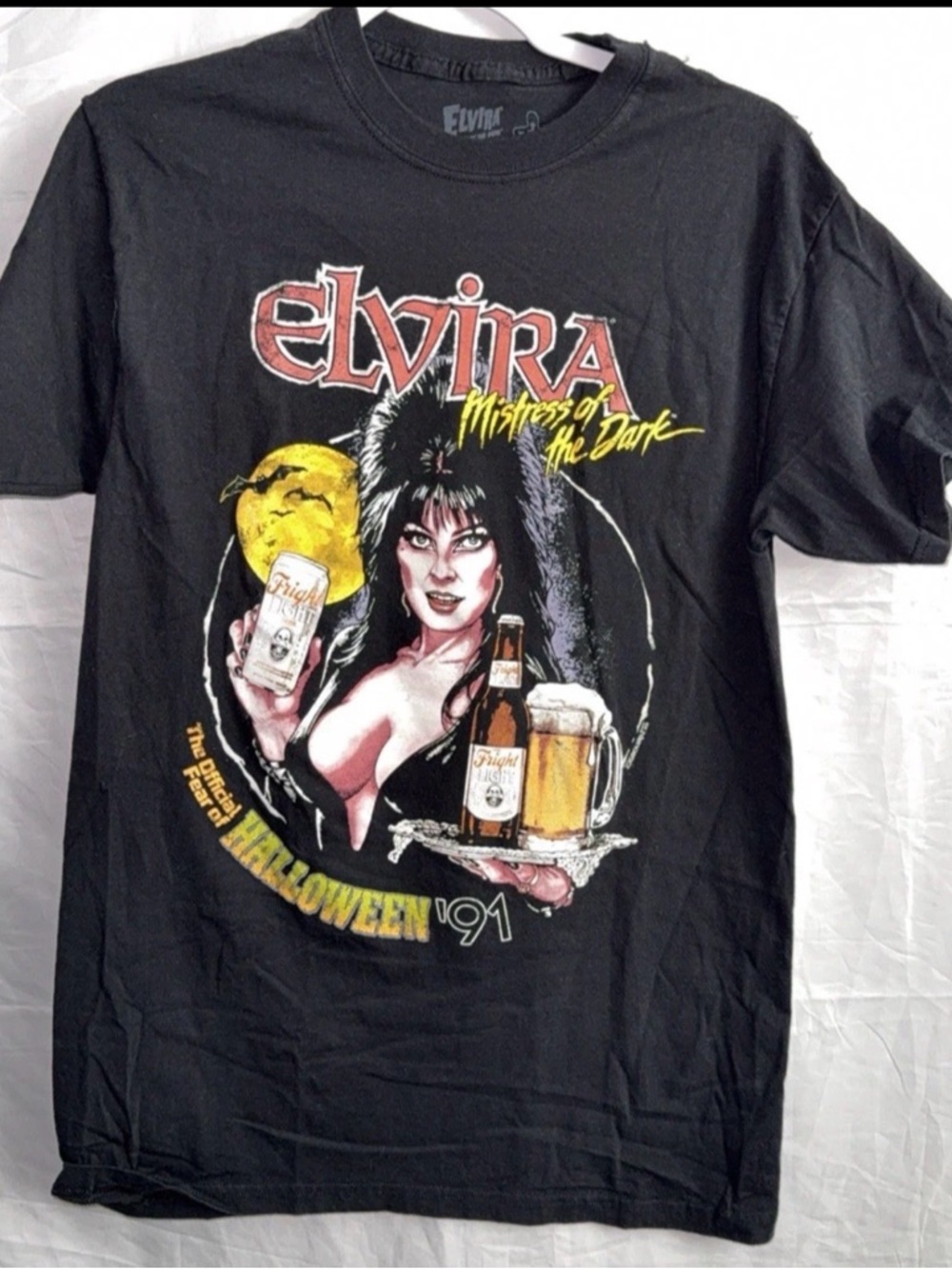 Elvira "Mistress of the Dark" Black Graphic Tee - Halloween '91